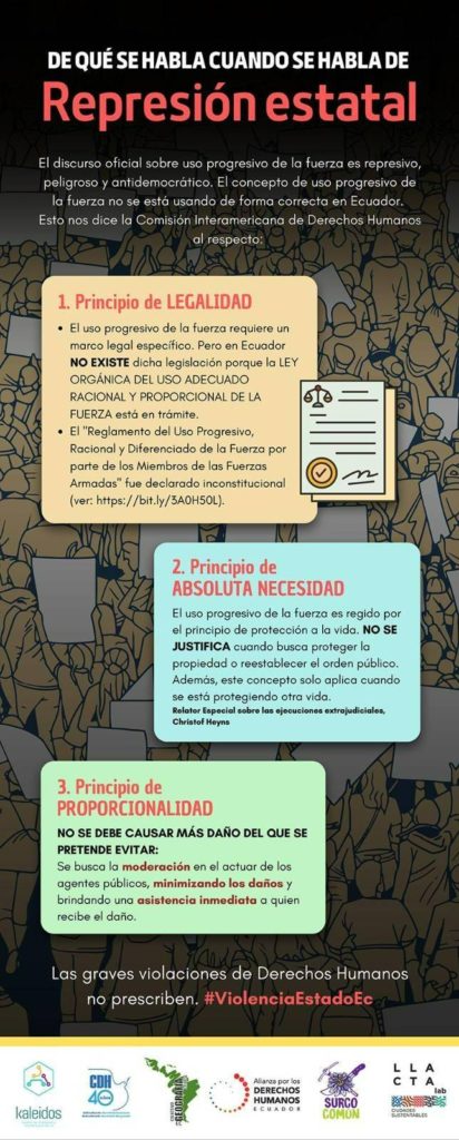 Infografía sobre represión estatal Mapeo de la represión del Estado